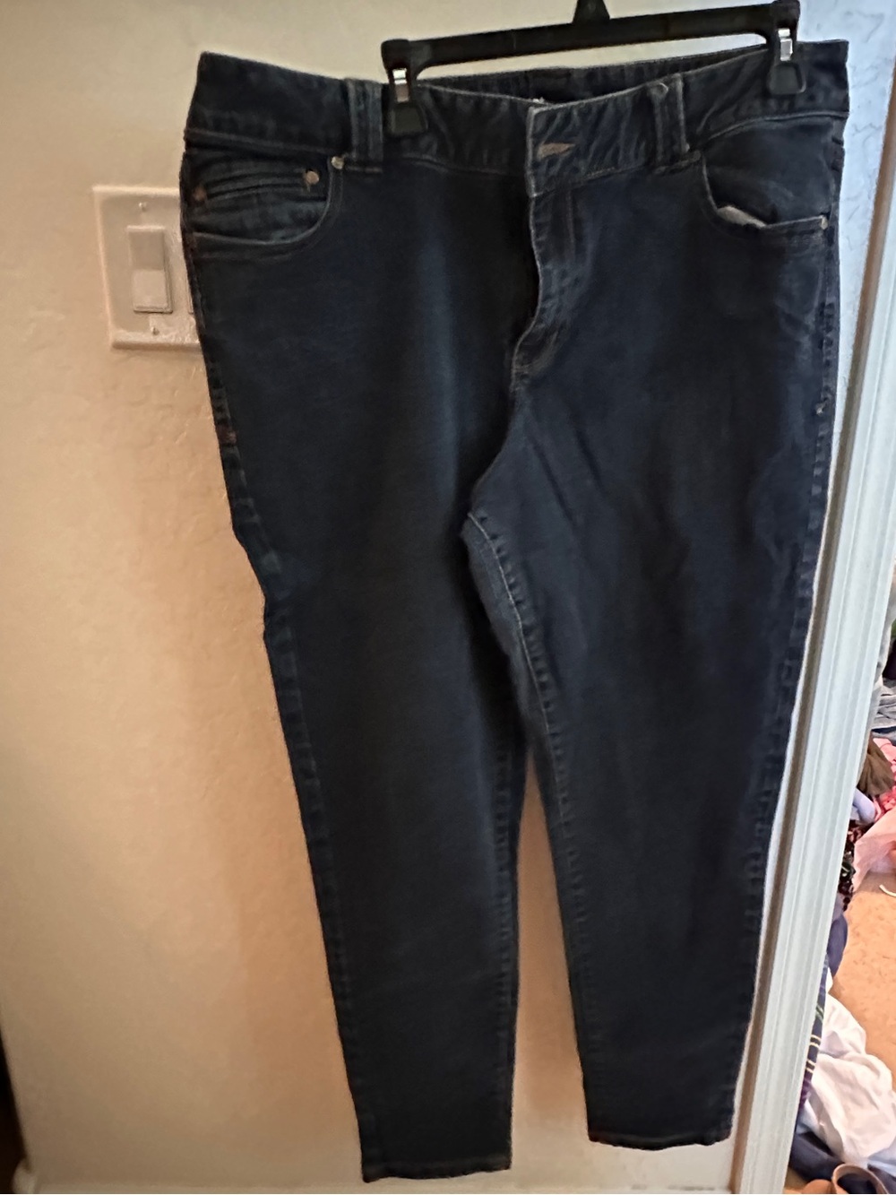 Lane Bryant Dark Blue Stretch Jeggings